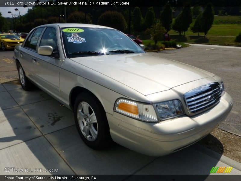 Silver Birch Metallic / Medium Light Stone 2011 Ford Crown Victoria LX