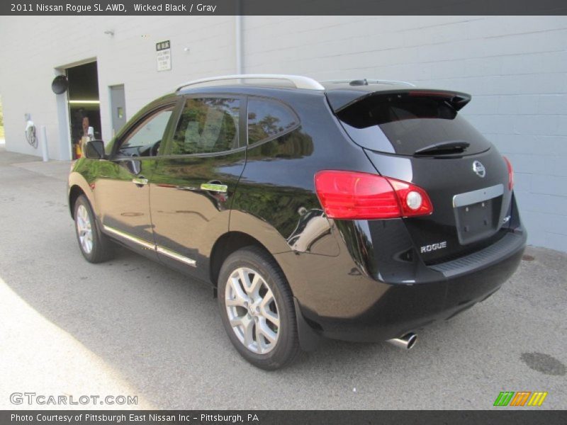 Wicked Black / Gray 2011 Nissan Rogue SL AWD