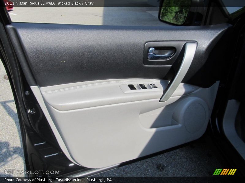 Wicked Black / Gray 2011 Nissan Rogue SL AWD