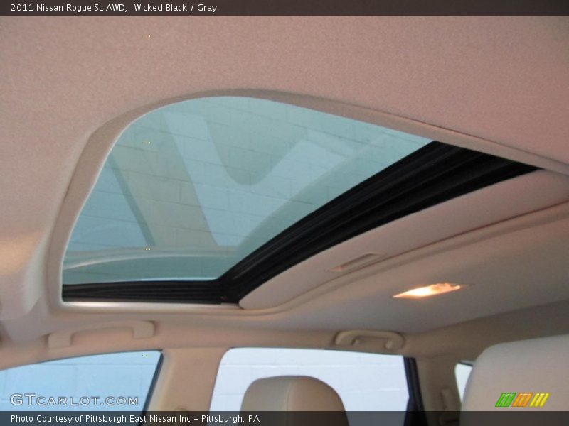 Wicked Black / Gray 2011 Nissan Rogue SL AWD