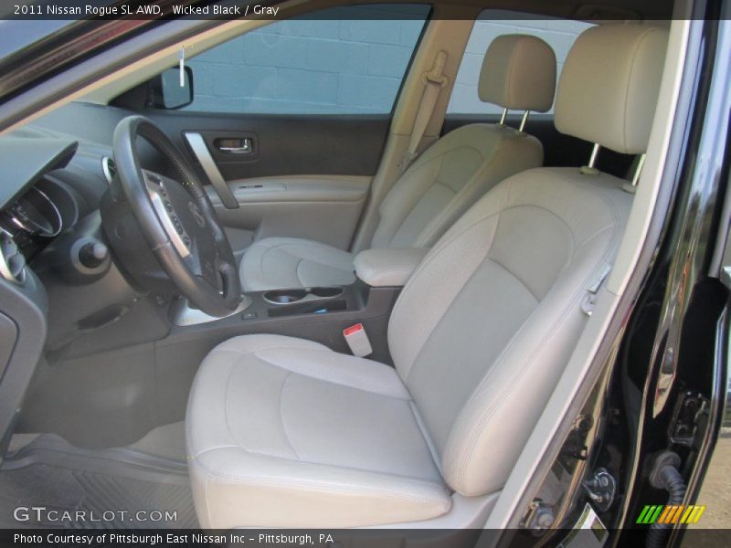 Wicked Black / Gray 2011 Nissan Rogue SL AWD