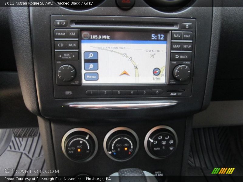 Wicked Black / Gray 2011 Nissan Rogue SL AWD