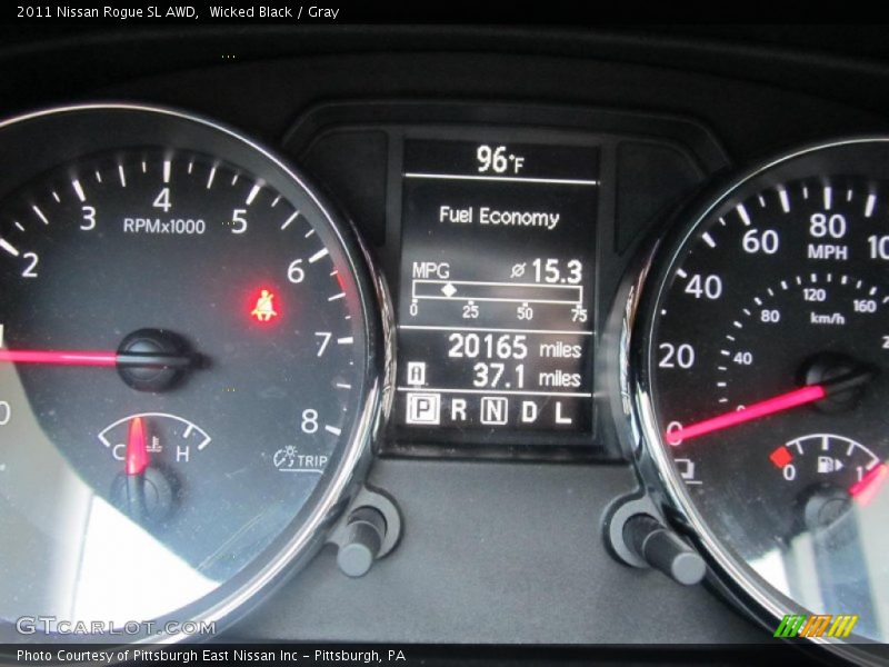 Wicked Black / Gray 2011 Nissan Rogue SL AWD