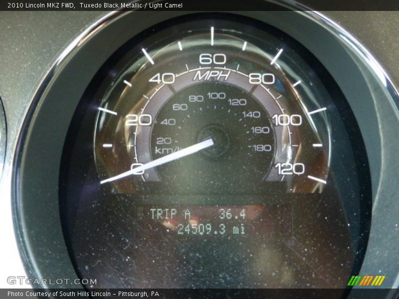 Tuxedo Black Metallic / Light Camel 2010 Lincoln MKZ FWD