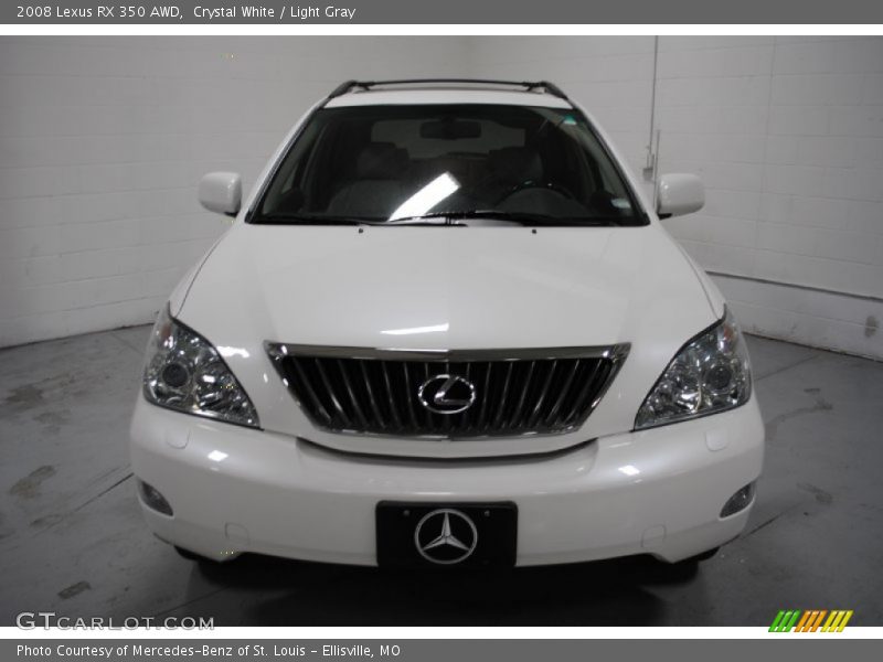 Crystal White / Light Gray 2008 Lexus RX 350 AWD