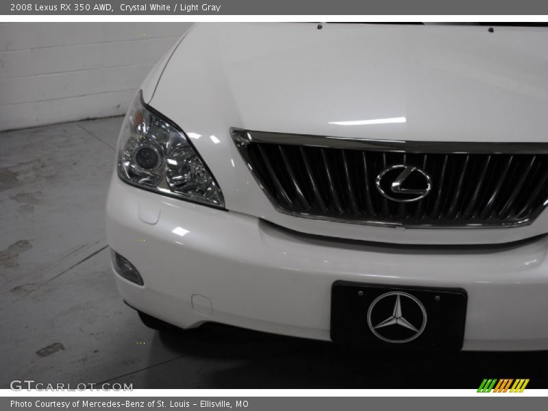 Crystal White / Light Gray 2008 Lexus RX 350 AWD