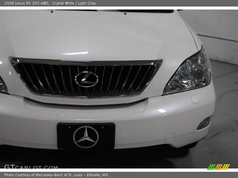Crystal White / Light Gray 2008 Lexus RX 350 AWD