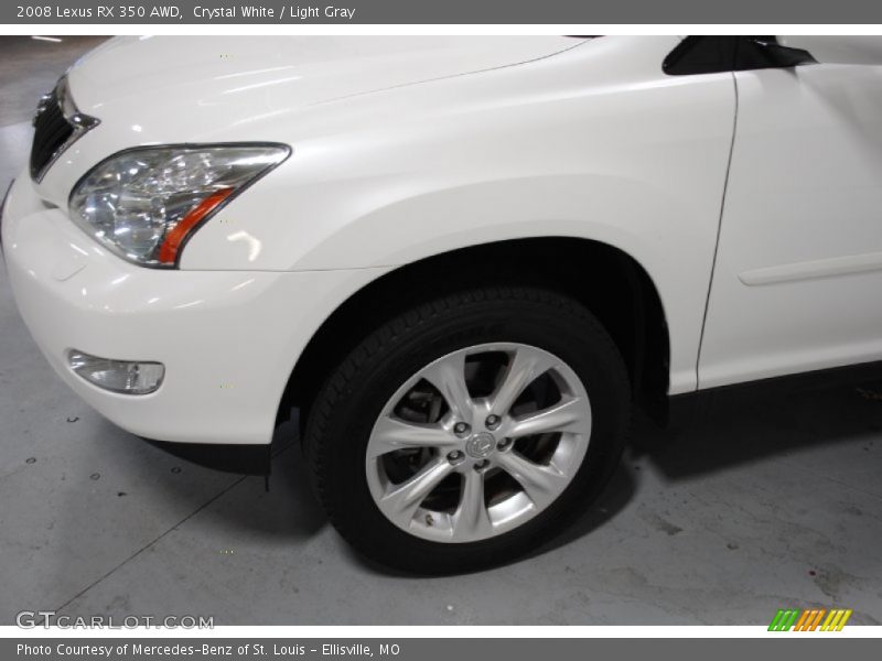 Crystal White / Light Gray 2008 Lexus RX 350 AWD