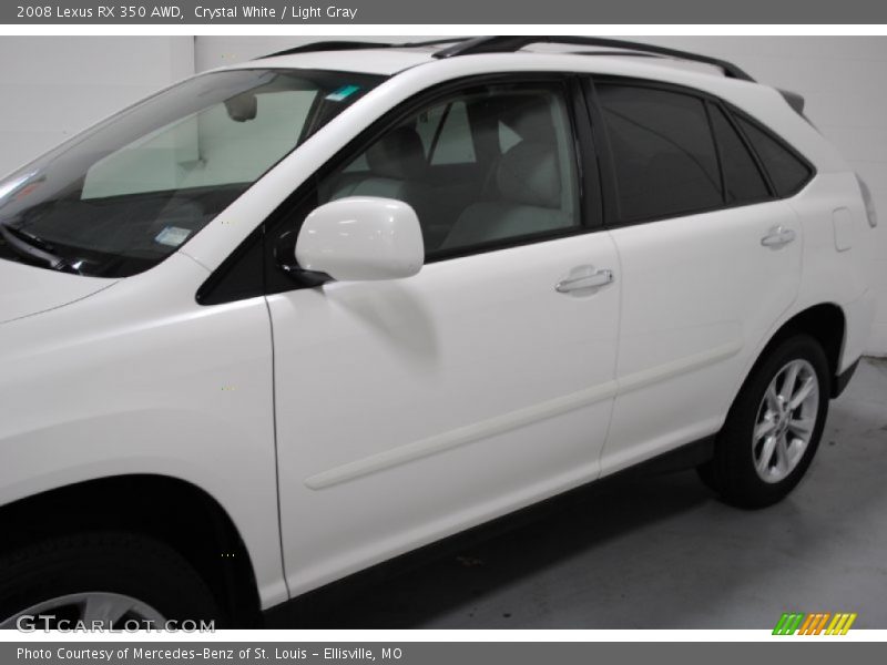 Crystal White / Light Gray 2008 Lexus RX 350 AWD