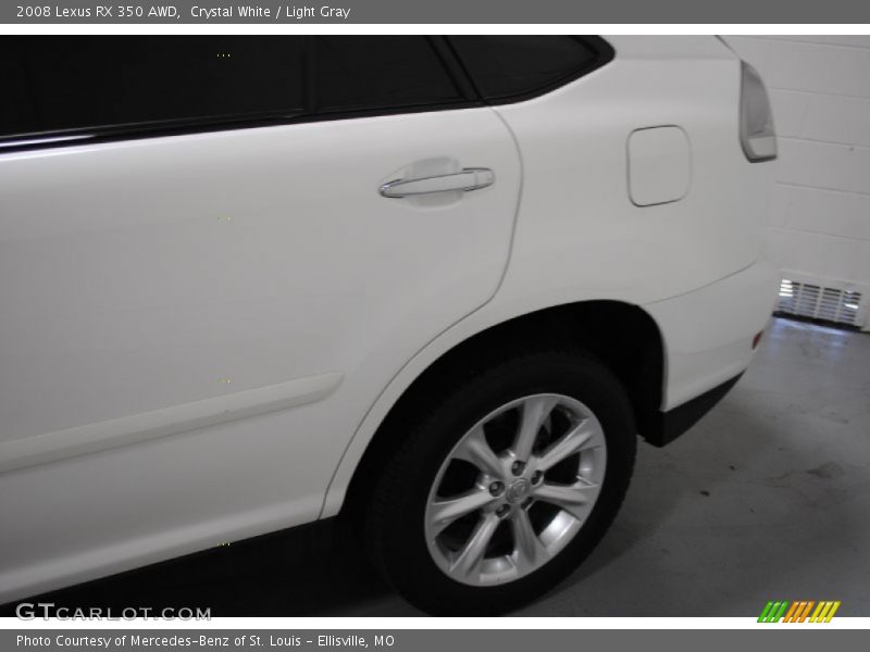 Crystal White / Light Gray 2008 Lexus RX 350 AWD