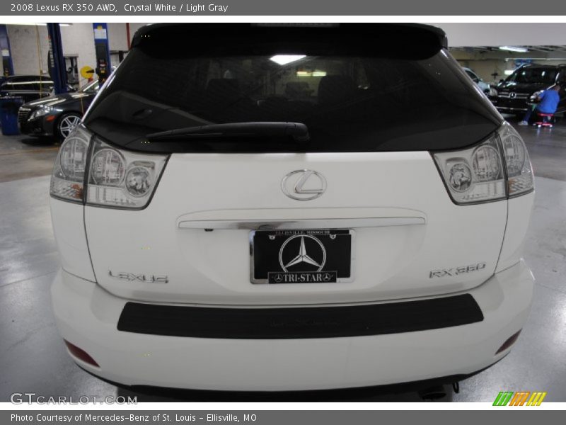 Crystal White / Light Gray 2008 Lexus RX 350 AWD
