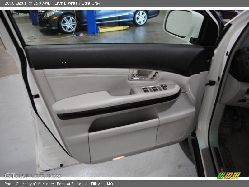 Crystal White / Light Gray 2008 Lexus RX 350 AWD