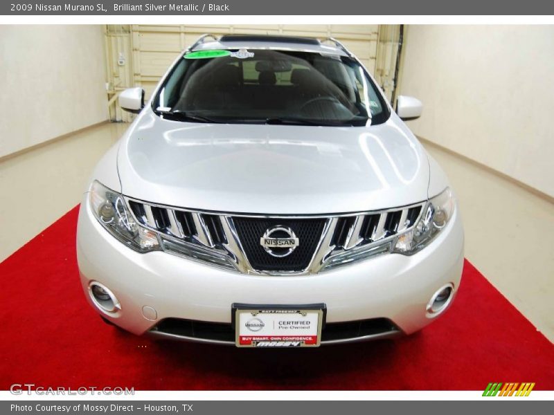 Brilliant Silver Metallic / Black 2009 Nissan Murano SL