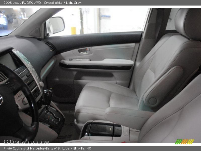 Crystal White / Light Gray 2008 Lexus RX 350 AWD
