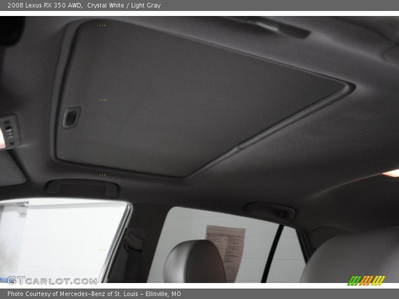 Crystal White / Light Gray 2008 Lexus RX 350 AWD