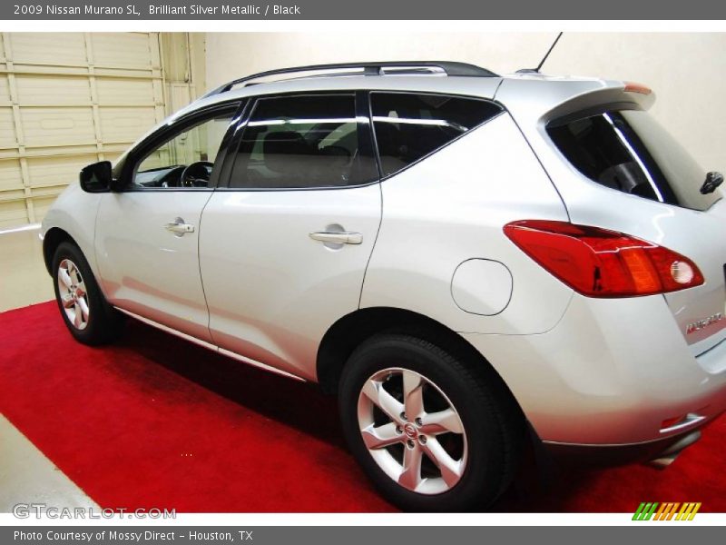 Brilliant Silver Metallic / Black 2009 Nissan Murano SL