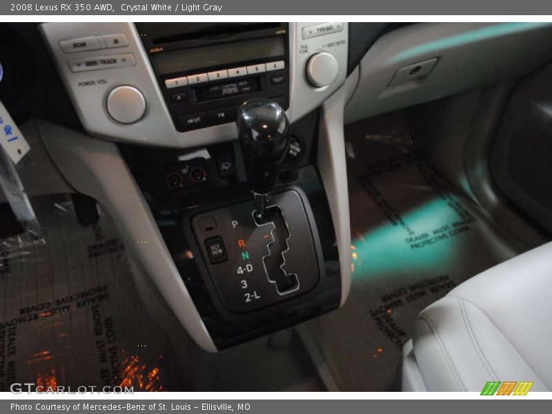 Crystal White / Light Gray 2008 Lexus RX 350 AWD