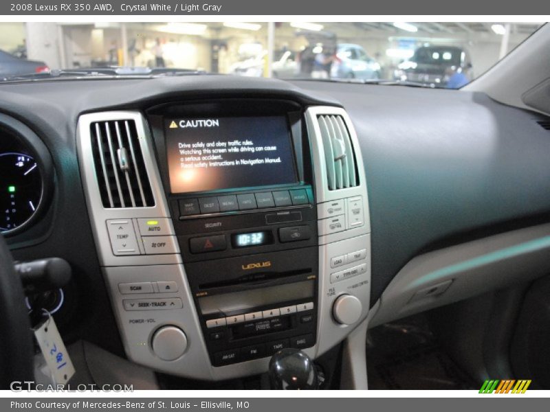 Crystal White / Light Gray 2008 Lexus RX 350 AWD