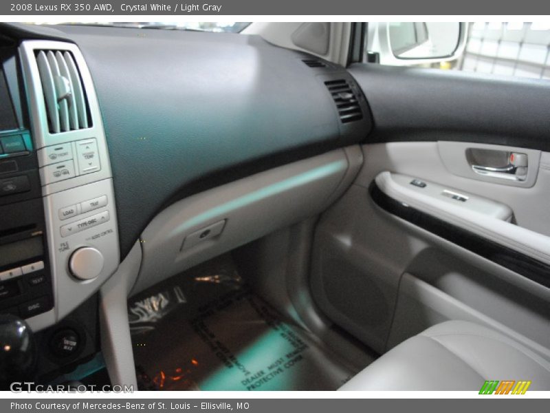 Crystal White / Light Gray 2008 Lexus RX 350 AWD