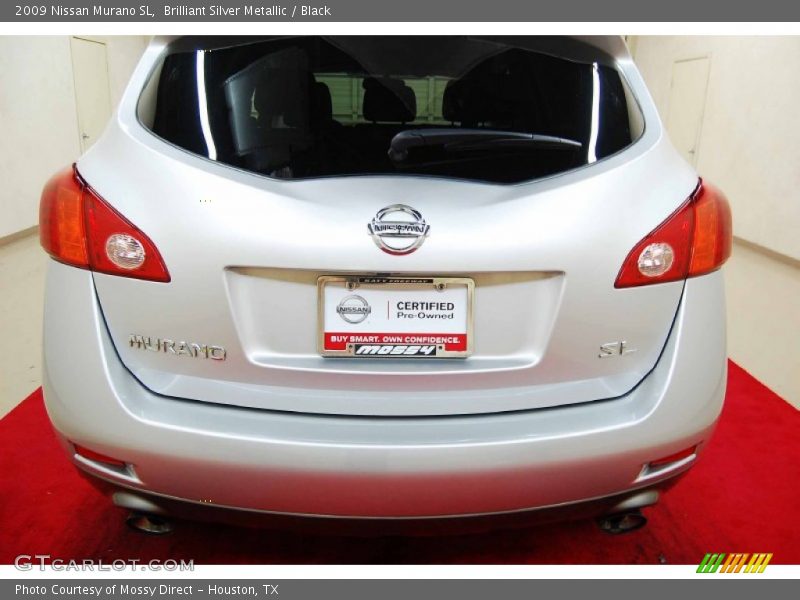 Brilliant Silver Metallic / Black 2009 Nissan Murano SL