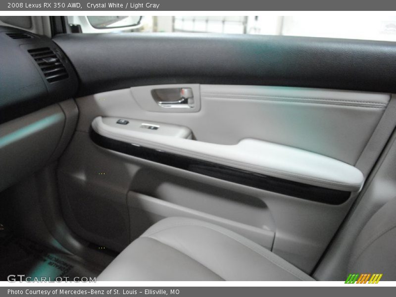 Crystal White / Light Gray 2008 Lexus RX 350 AWD
