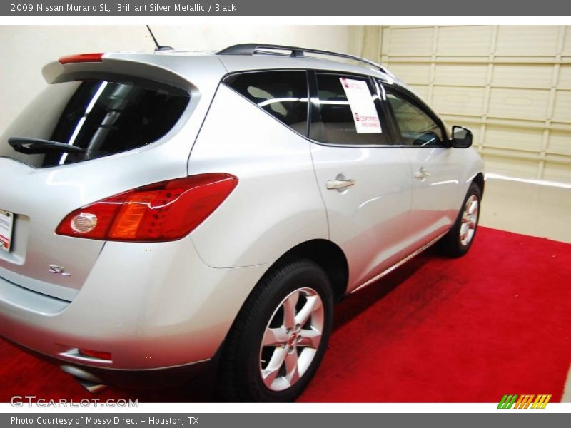 Brilliant Silver Metallic / Black 2009 Nissan Murano SL
