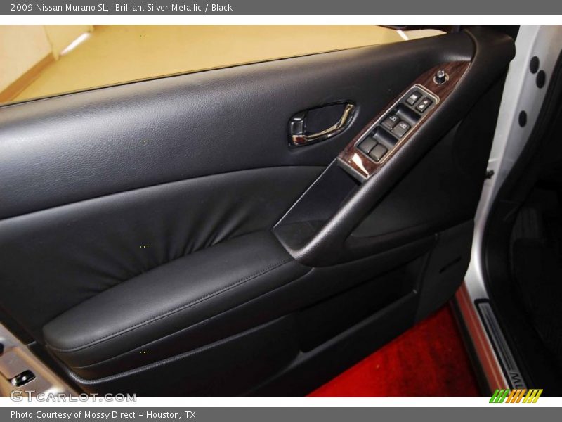 Brilliant Silver Metallic / Black 2009 Nissan Murano SL