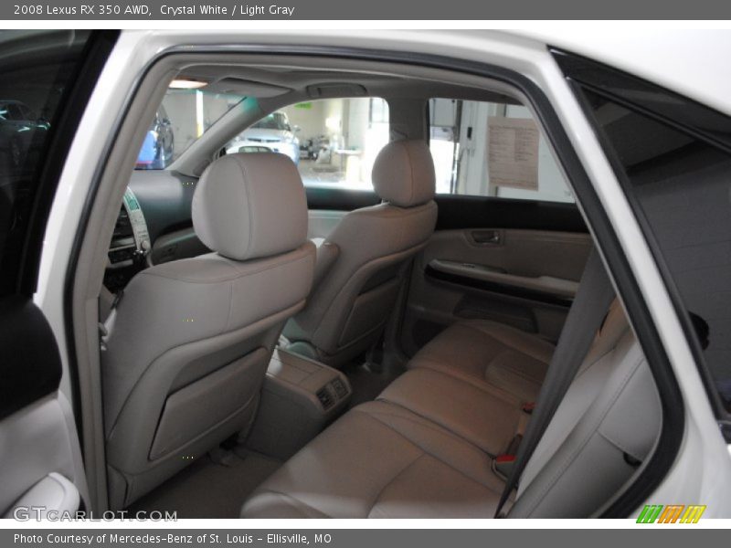 Crystal White / Light Gray 2008 Lexus RX 350 AWD