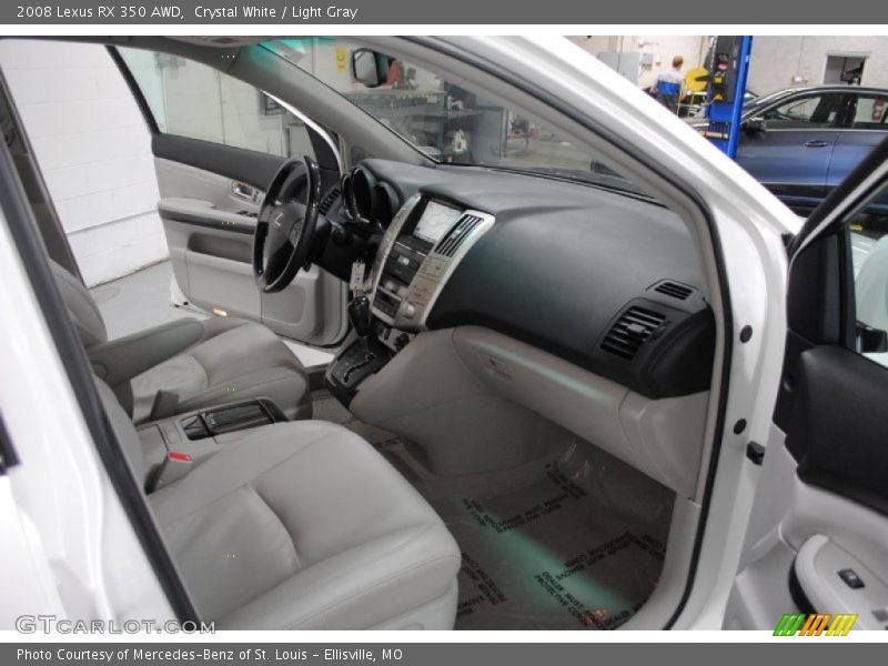 Crystal White / Light Gray 2008 Lexus RX 350 AWD
