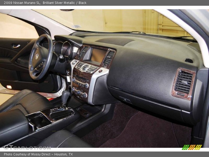 Brilliant Silver Metallic / Black 2009 Nissan Murano SL