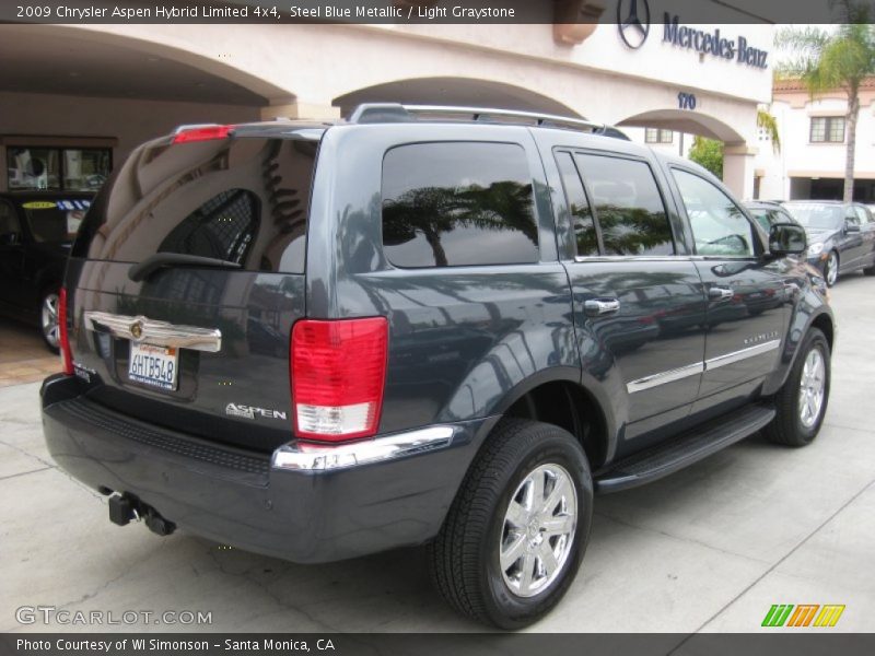 Steel Blue Metallic / Light Graystone 2009 Chrysler Aspen Hybrid Limited 4x4
