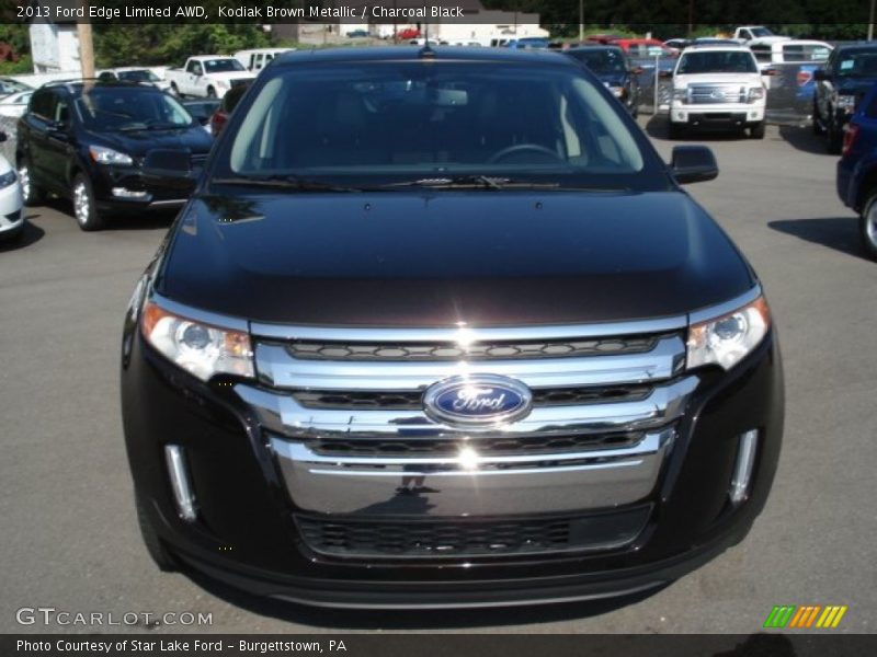 Kodiak Brown Metallic / Charcoal Black 2013 Ford Edge Limited AWD