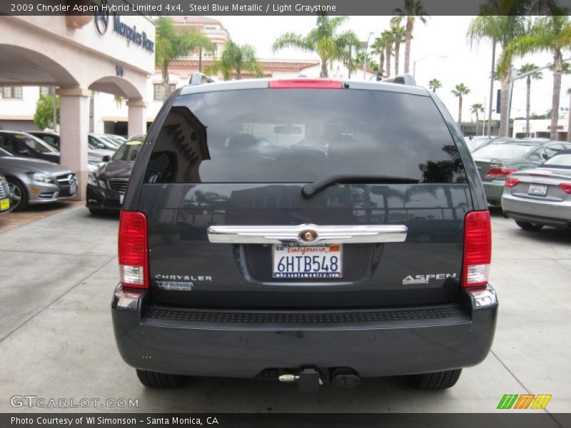Steel Blue Metallic / Light Graystone 2009 Chrysler Aspen Hybrid Limited 4x4