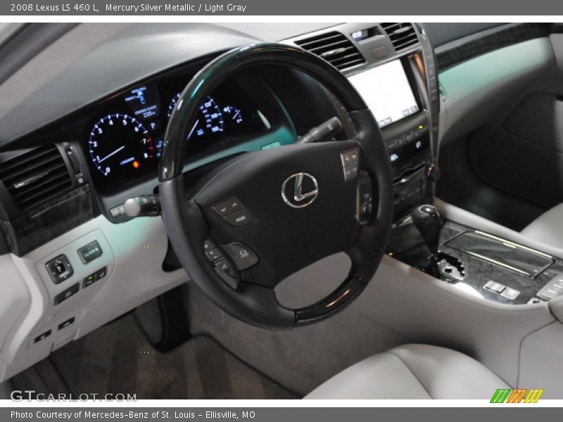 Mercury Silver Metallic / Light Gray 2008 Lexus LS 460 L