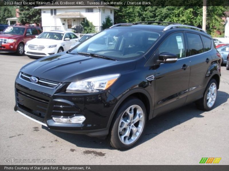 Tuxedo Black Metallic / Charcoal Black 2013 Ford Escape Titanium 2.0L EcoBoost 4WD