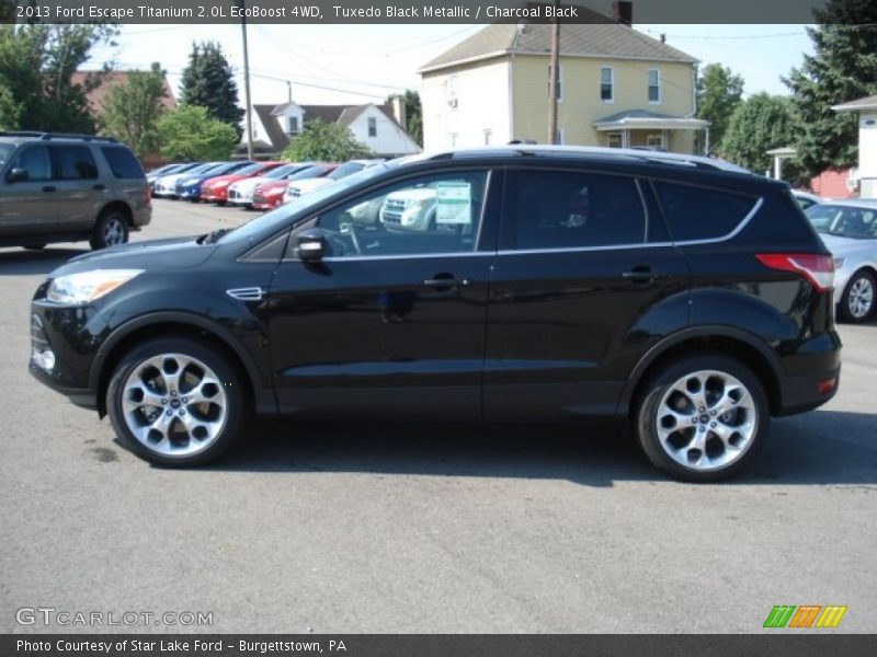 Tuxedo Black Metallic / Charcoal Black 2013 Ford Escape Titanium 2.0L EcoBoost 4WD