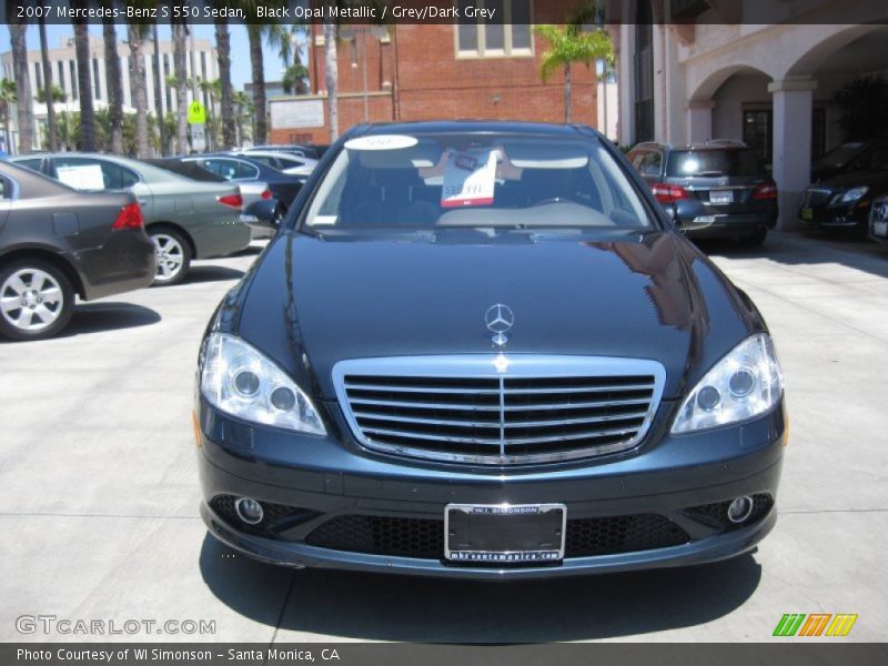 Black Opal Metallic / Grey/Dark Grey 2007 Mercedes-Benz S 550 Sedan