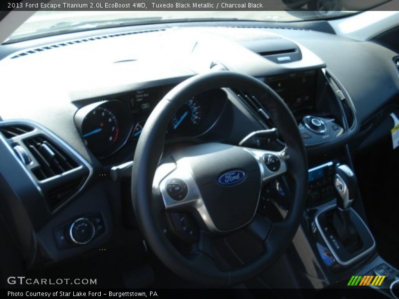 Tuxedo Black Metallic / Charcoal Black 2013 Ford Escape Titanium 2.0L EcoBoost 4WD
