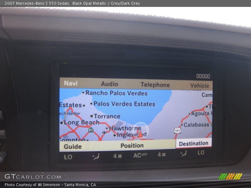 Black Opal Metallic / Grey/Dark Grey 2007 Mercedes-Benz S 550 Sedan