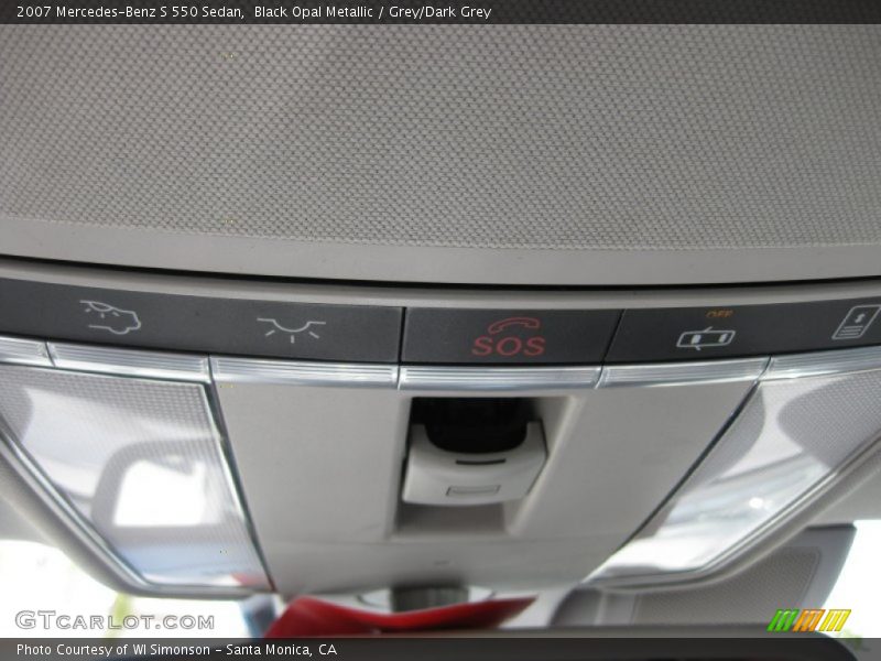 Black Opal Metallic / Grey/Dark Grey 2007 Mercedes-Benz S 550 Sedan