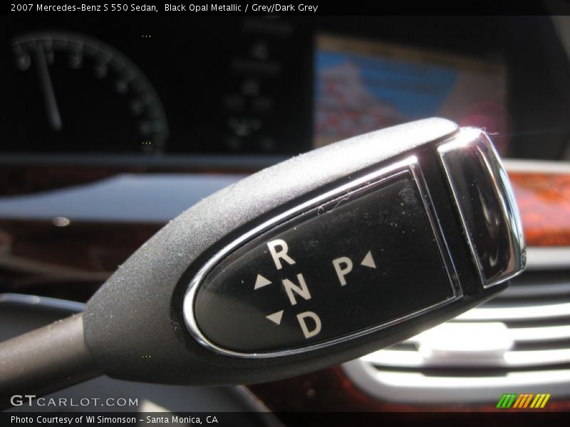 Black Opal Metallic / Grey/Dark Grey 2007 Mercedes-Benz S 550 Sedan
