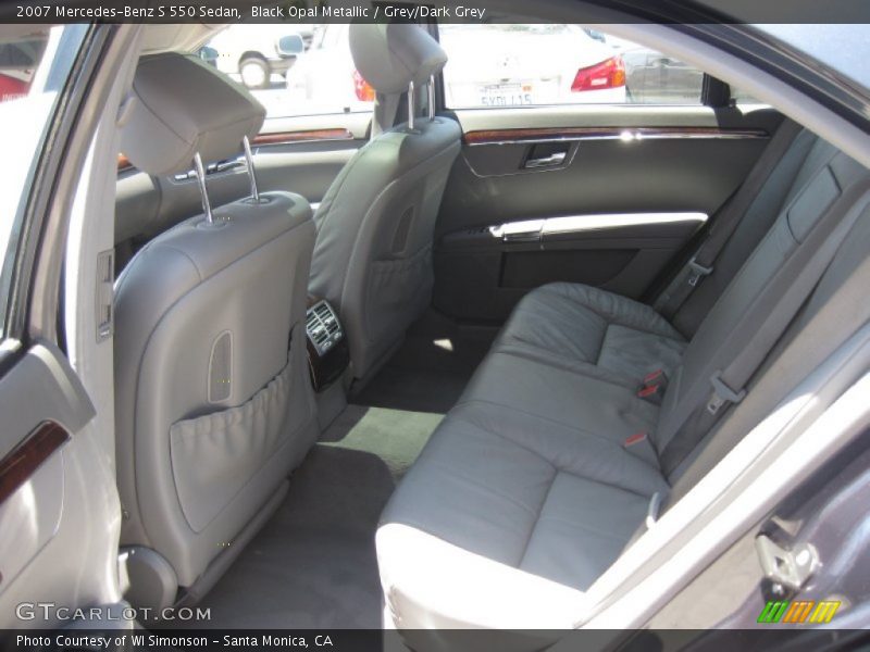 Black Opal Metallic / Grey/Dark Grey 2007 Mercedes-Benz S 550 Sedan