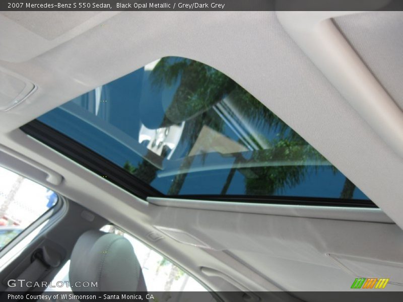 Black Opal Metallic / Grey/Dark Grey 2007 Mercedes-Benz S 550 Sedan