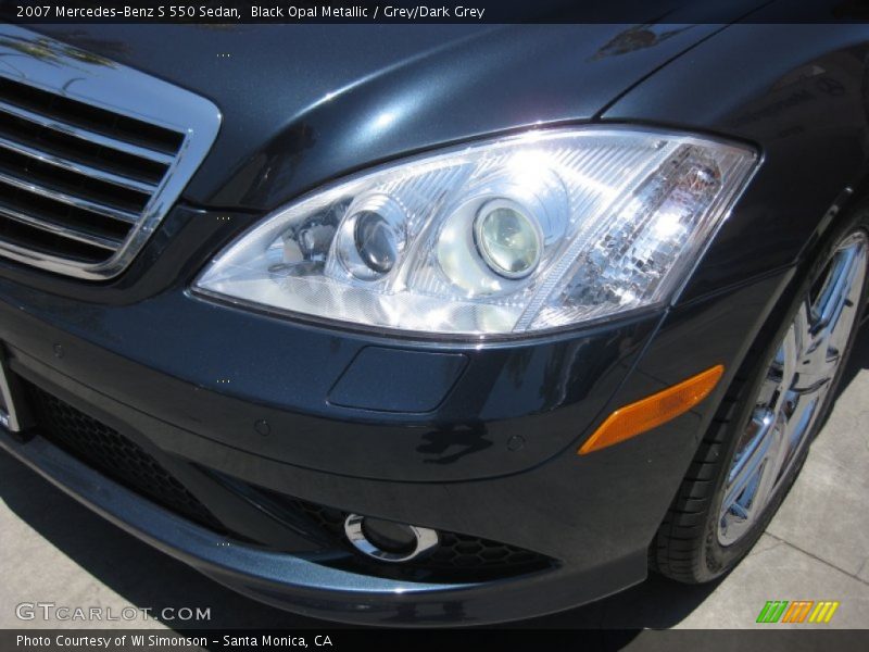 Black Opal Metallic / Grey/Dark Grey 2007 Mercedes-Benz S 550 Sedan