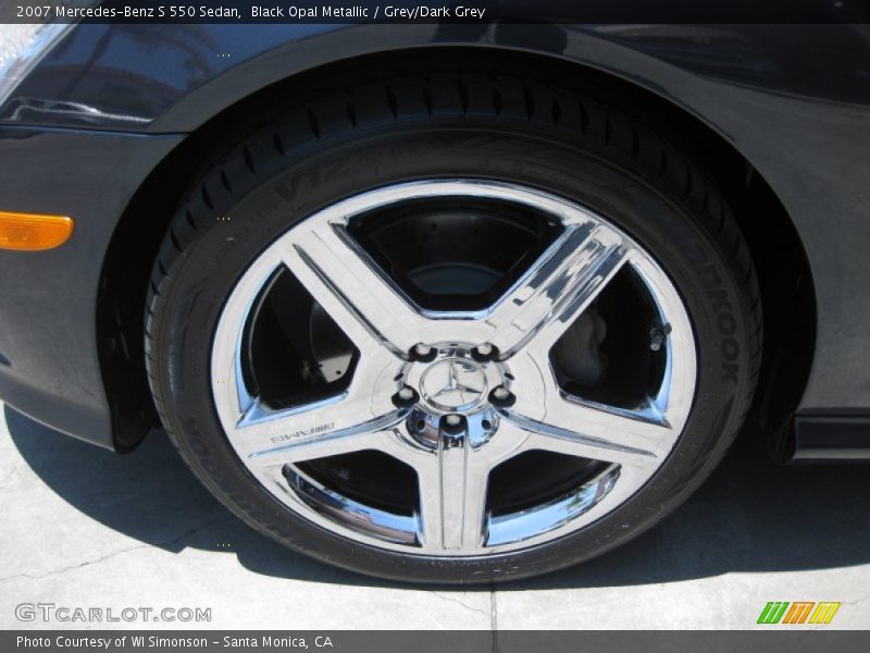 Black Opal Metallic / Grey/Dark Grey 2007 Mercedes-Benz S 550 Sedan