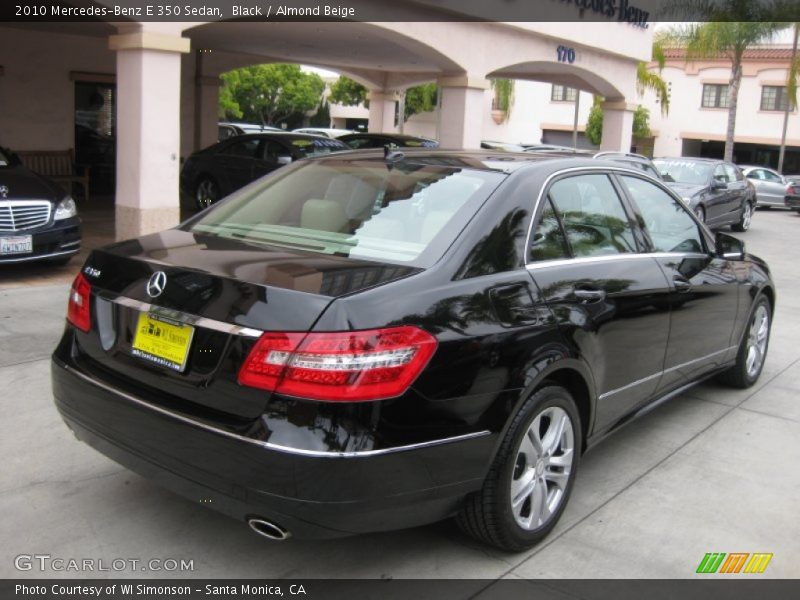 Black / Almond Beige 2010 Mercedes-Benz E 350 Sedan