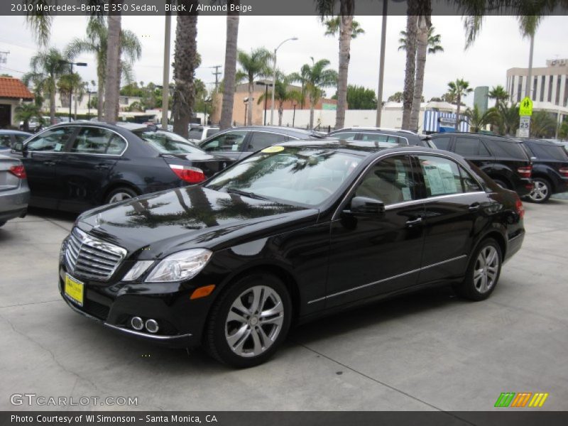 Black / Almond Beige 2010 Mercedes-Benz E 350 Sedan