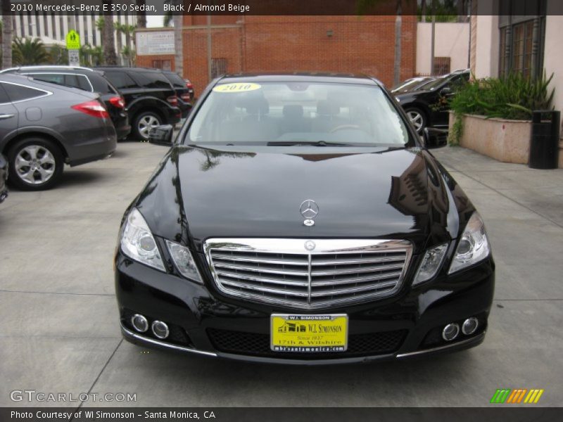 Black / Almond Beige 2010 Mercedes-Benz E 350 Sedan