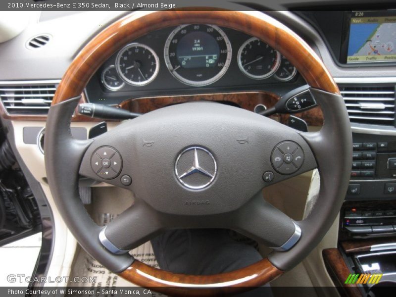 Black / Almond Beige 2010 Mercedes-Benz E 350 Sedan