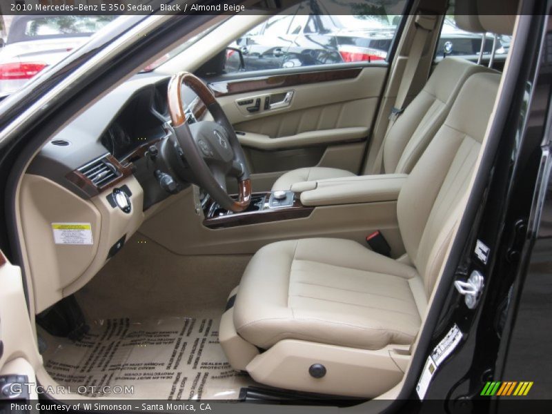 Black / Almond Beige 2010 Mercedes-Benz E 350 Sedan